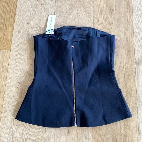 Bianca and Bridgett - Blazer Style Strapless Corset Top in Black - Picture 4 of 6